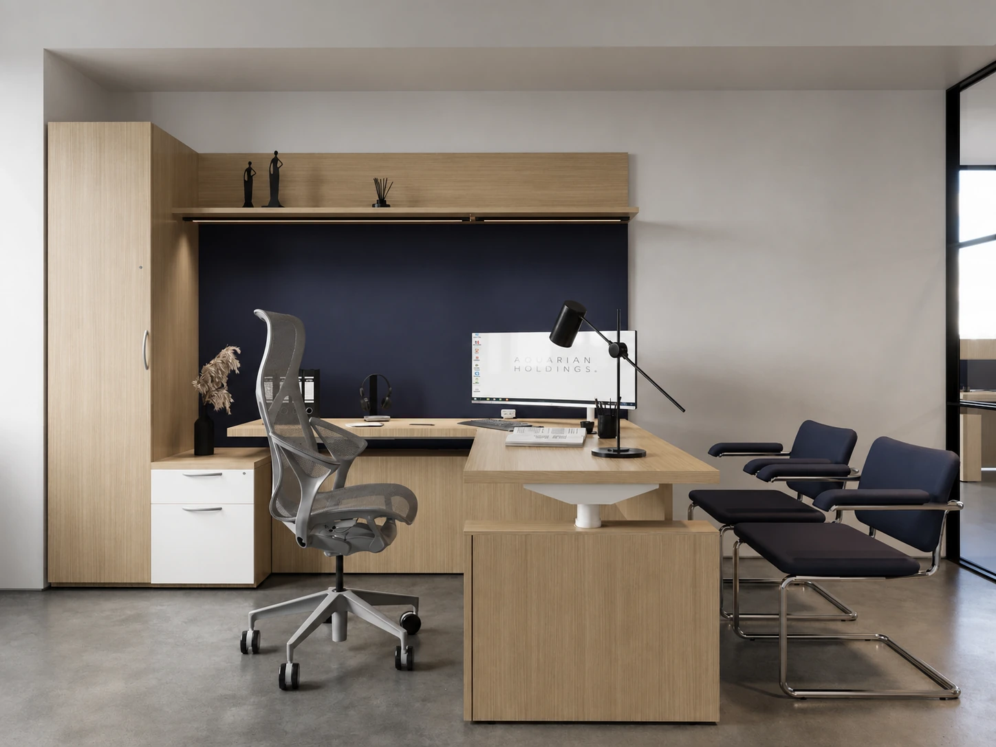 Executive office furniture CGI