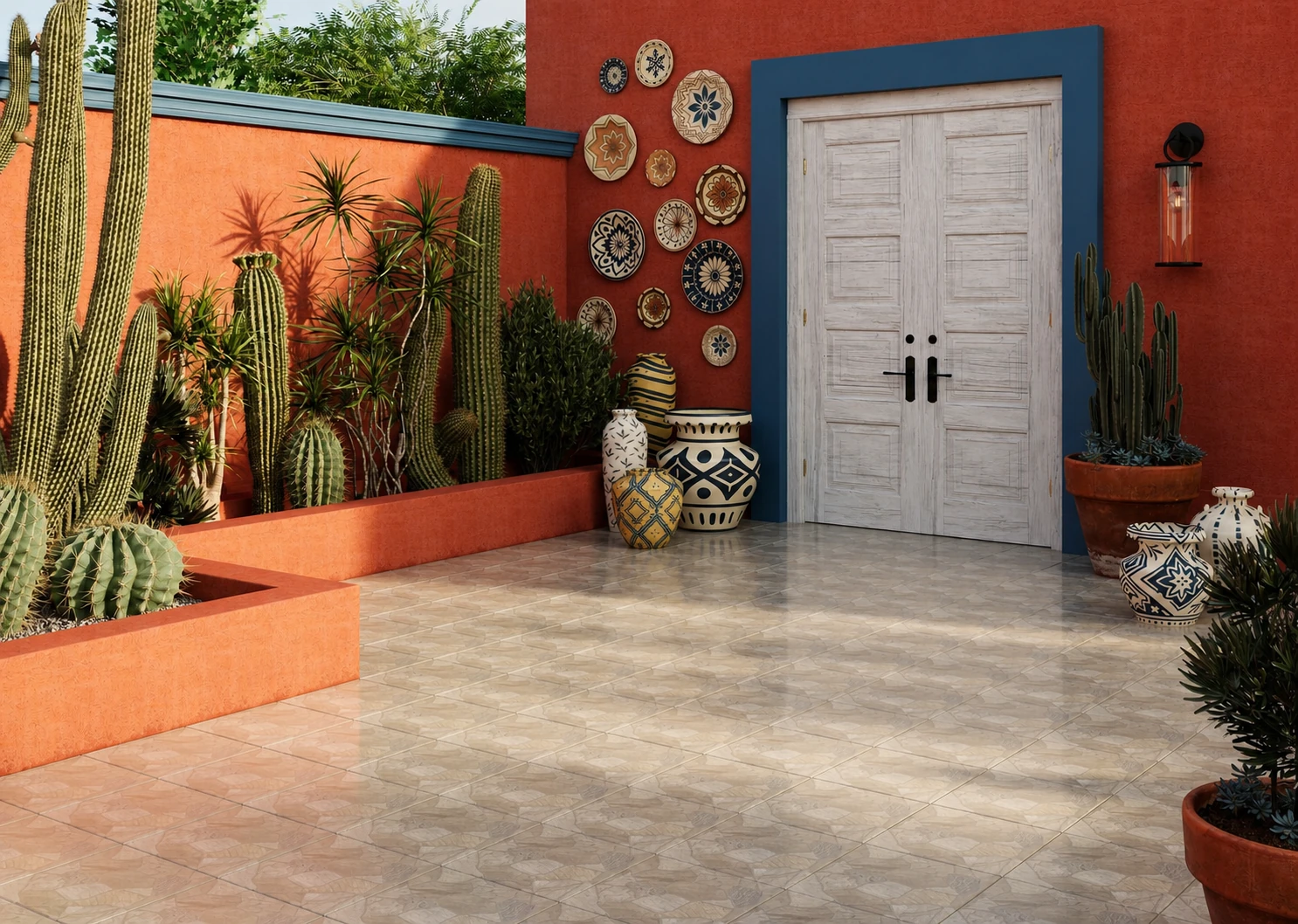 Exterior surface application