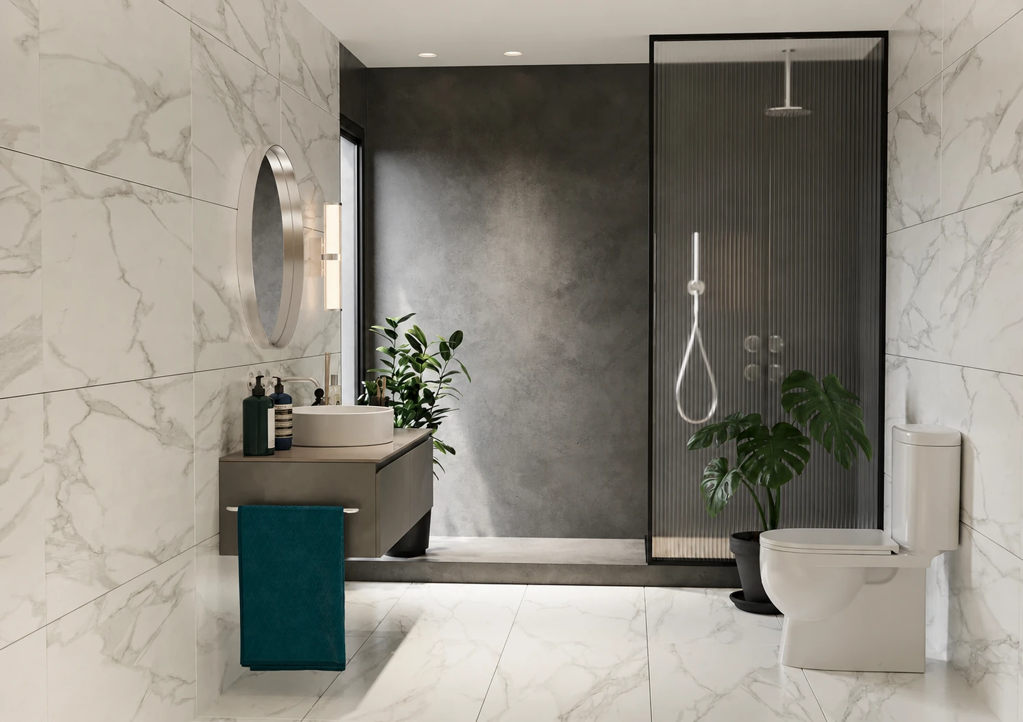 Stone bathroom visualization